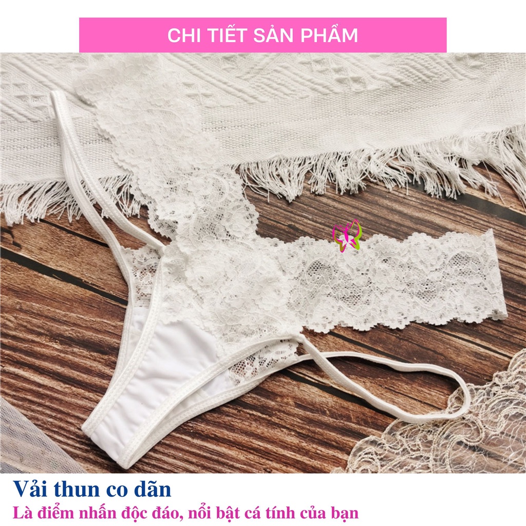 Quần lót lọt khe nữ ren lưng chữ V, trẻ trung, thoải mái, thoát mát (MS 03090) Anna Shop