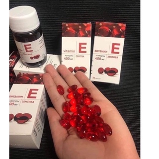 [Tặng Quà Xinh] Vitamin E đỏ Nga 400mg chuẩn AUTH đẹp da