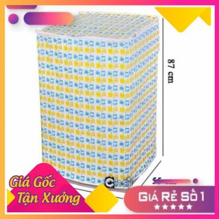 Áo trùm/phủ/bọc máy giặt - Vỏ bọc máy giặt lồng đứng (cửa trên) vải bạt bền đẹp chống nước - phụ kiện máy giặt
