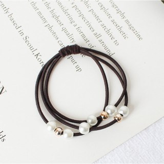 Dây cột tóc phối hạt châu xinh xắn Foxy