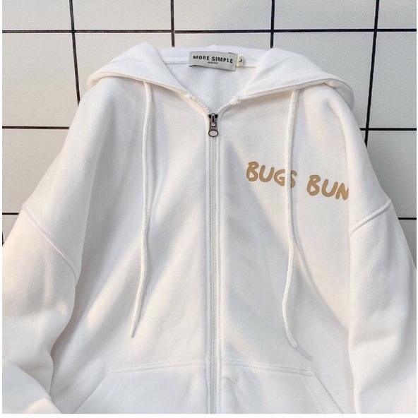 Áo khoác hoodie nỉ bông dáng rộng unisex dưới 75kg chất nỉ bông cotton tabistore - Bugs Bunny | BigBuy360 - bigbuy360.vn