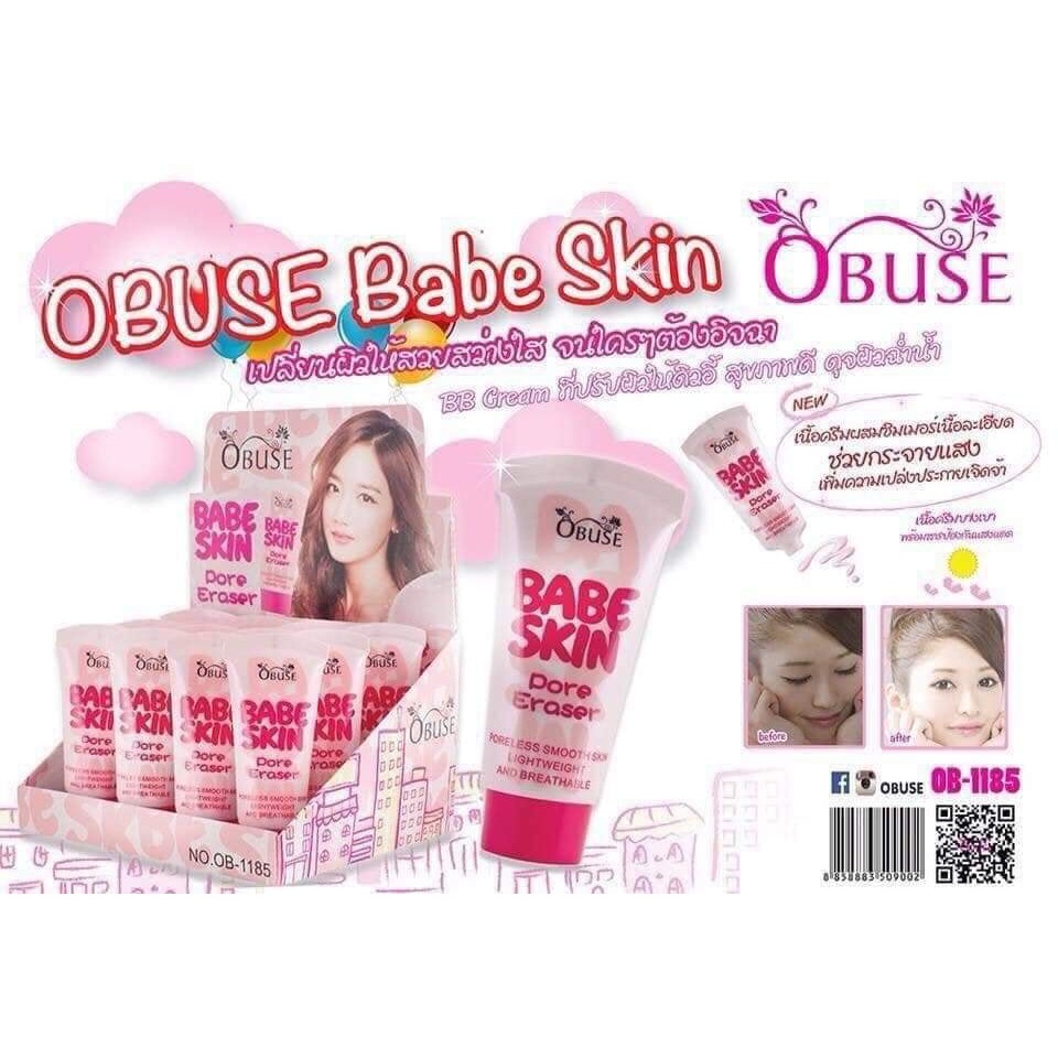 01 Tuýp Kem Lót Make Up OBUSE BABE SKIN Thái Lan 20gram