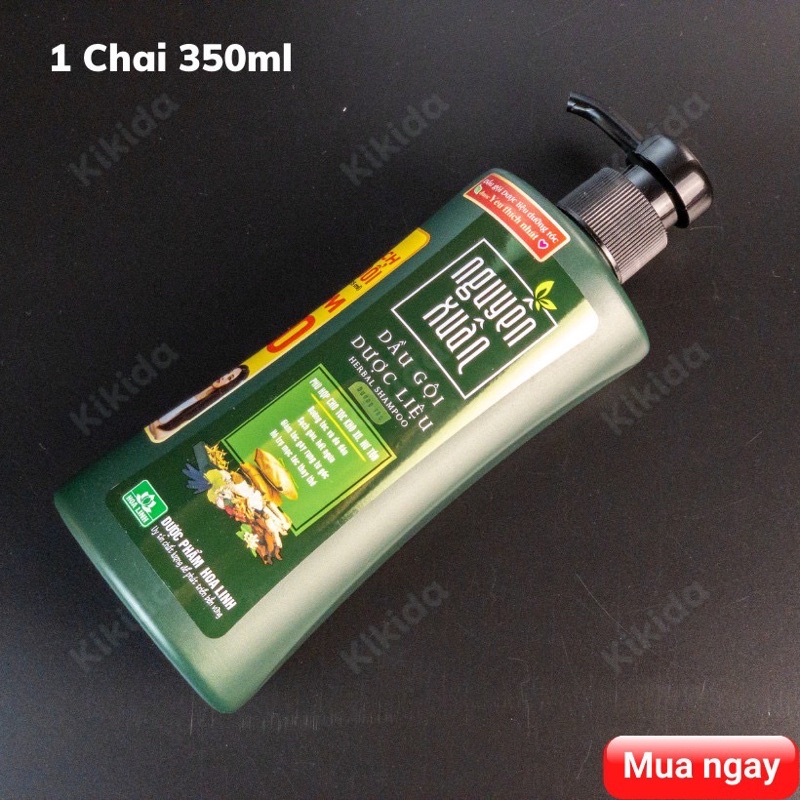 Dầu Gội Dược Liệu Nguyên Xuân Xanh 350ml - Dưỡng Tóc - Phù hợp cho tóc khô xơ, hư tổn