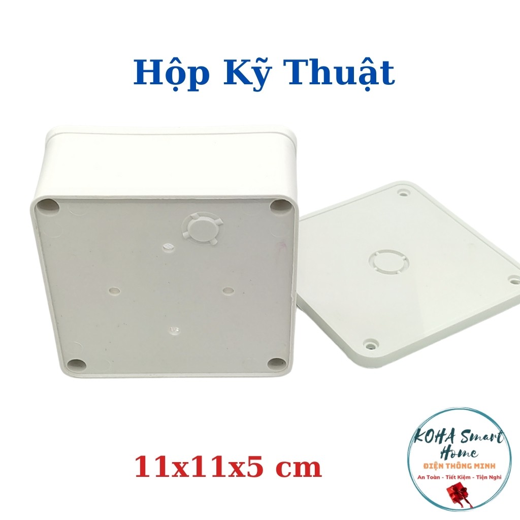 Hộp kỹ thuật chuyên dụng lắp thiết bị điện - dây nguồn camera 11x11x5 cm