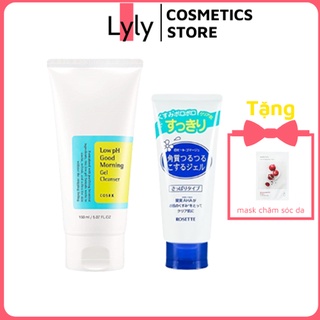 Bộ chăm sóc da mụn : sữa rửa mặt cosrx 150ml + tẩy tế bào chết rosette 120g + 1 mask dưỡng da