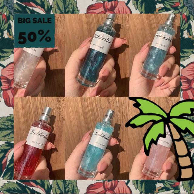 Nước hoa toàn thân lâu phai Nhũ Kim Tuyến Lấp Lánh Feishibaoluo 30ml