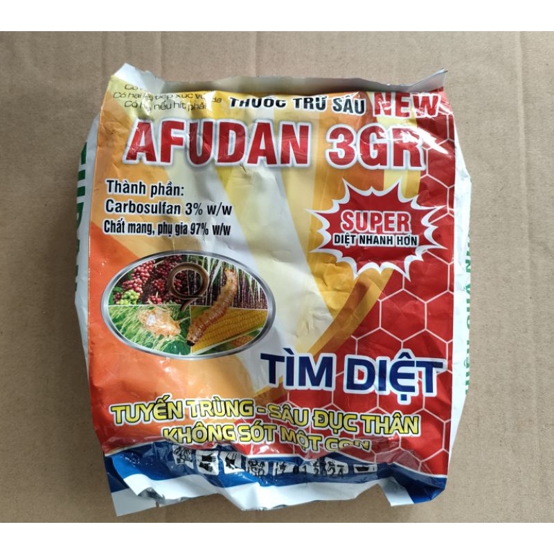 AFUDAN 3GR, gói 1kg, xử lý tuyến trùng gây bướu rể cây, sâu đục thân. Dùng cho Lúa, Mía, Cà phê, Bắp (Ngô)
