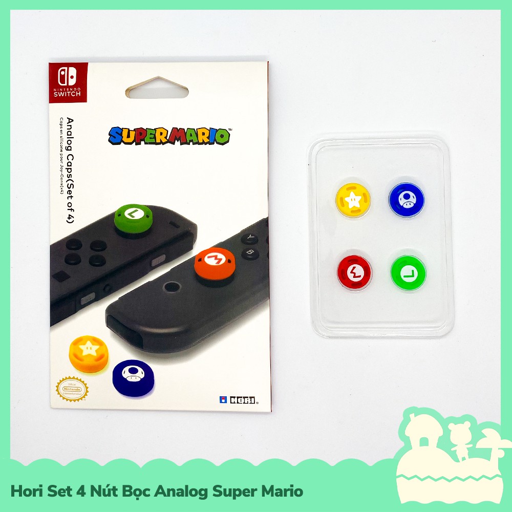 Hori Phụ Kiện Set 4 Bọc Nút Cần Xoay Analog Joycon Nintendo Switch NS Mario