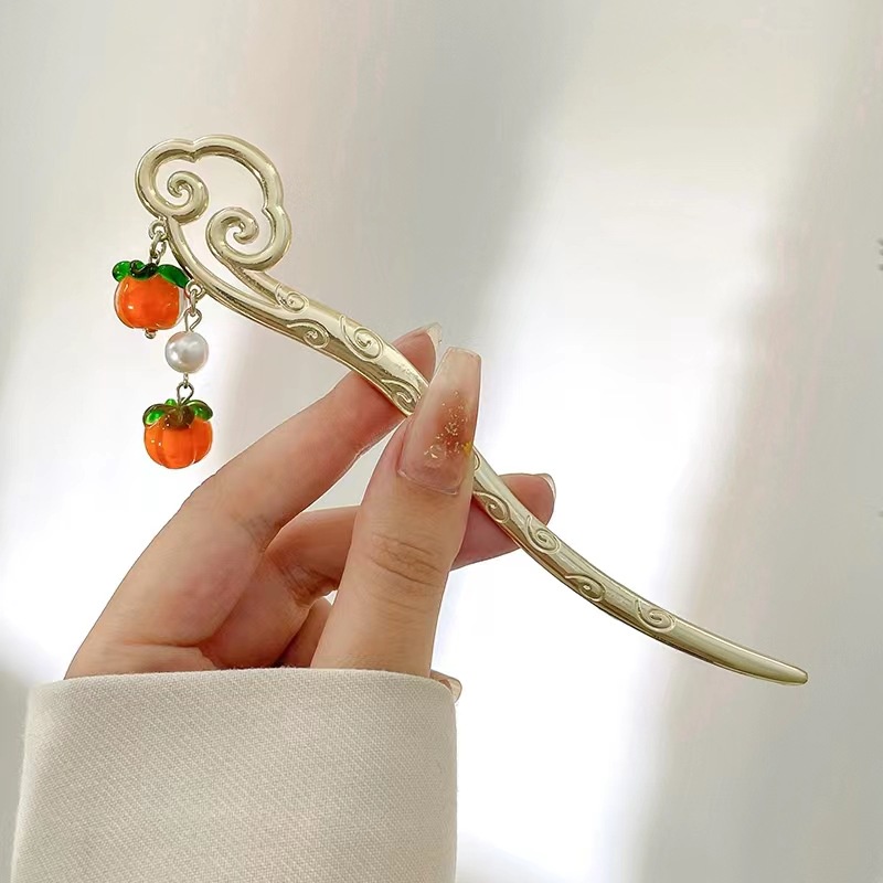 Kẹp Tóc Kim Loại Hình Đám Mây Đính Ngọc Trai Thời Trang Hàn Quốc