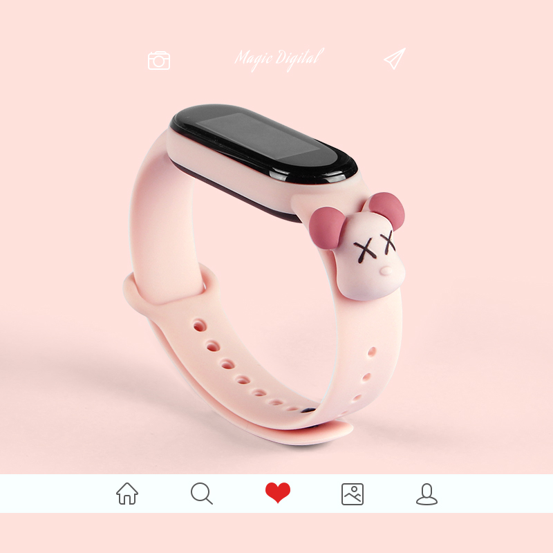 Dây Đeo Thay Thế Chất Liệu Silicon Màu Trơn Cho for Xiaomi Mi Band 5 / Mi Band 5