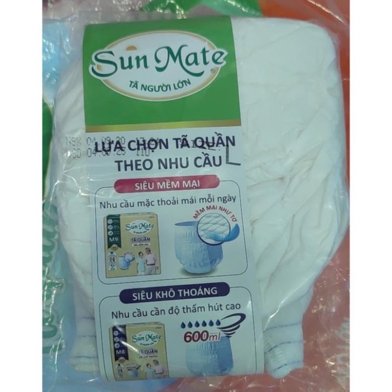 Tã Quần Người Lớn Sunmate Mềm Mại M9/ L8