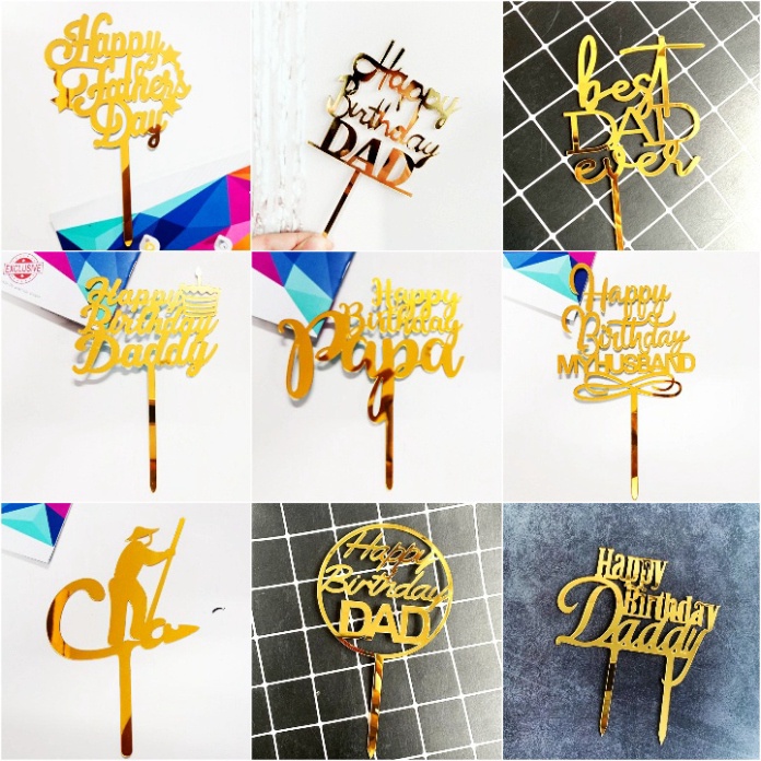 đồ cắm bánh sinh nhật bánh kem [FREESHIP❤️] set 10 thẻ meka CHA tráng gương