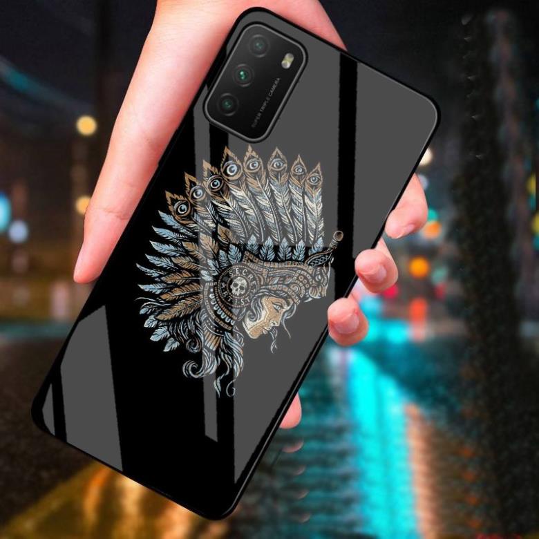 Ốp lưng Xiaomi Redmi Note 9 4G / Redmi 9T (2021) / Poco M3 mặt lưng ép kính nano chống bể cao cấp thiết kế riêng