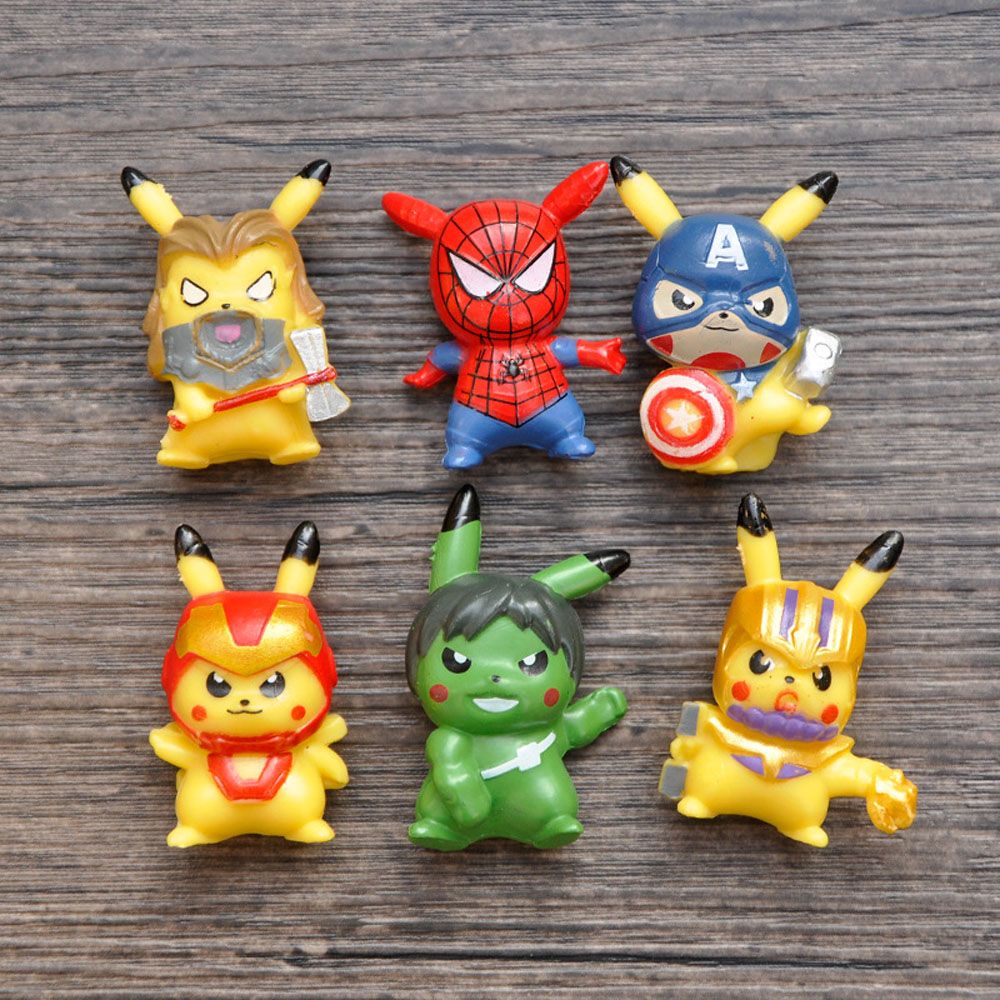 Mô hình Pikachu bằng PVC dễ thương dùng trang trí
