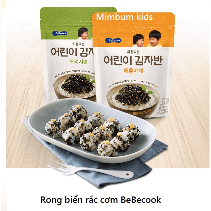 Rong biển rắc cơm BeBecook vị hải sản và rau củ 25gam