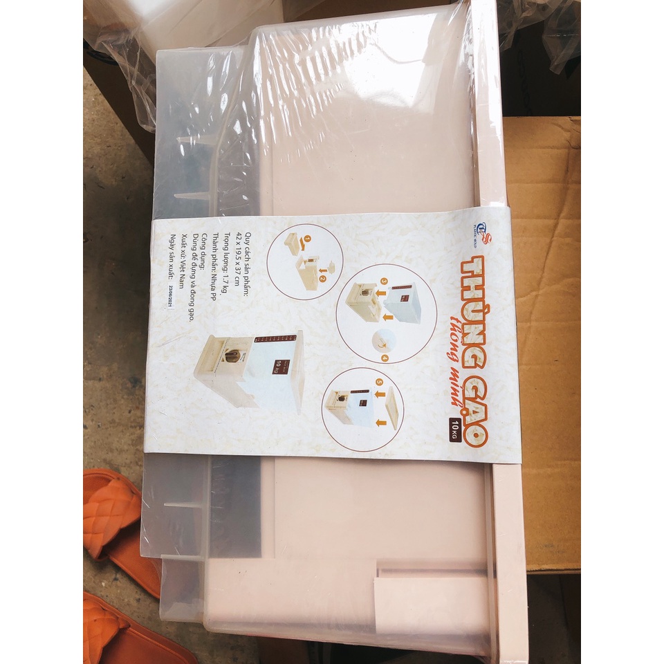 Thùng gạo thông minh xuất khẩu Tashuan - Quý Phu Nhân TS 3626B ( 10 kg)
