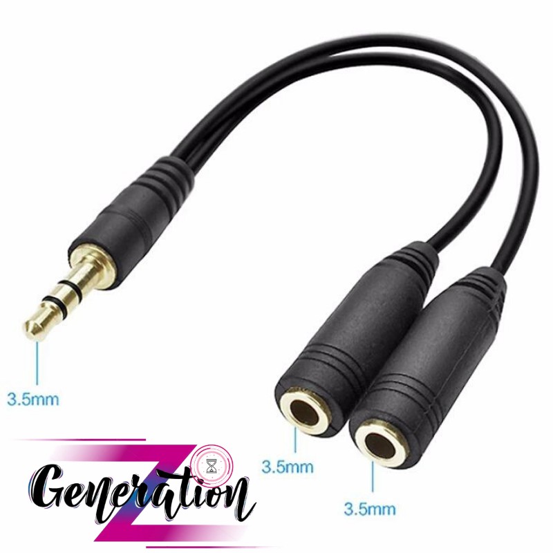 Cáp loa nối dài 3.5mm ra 2 jack 3.5mm Unitek Y-C 901