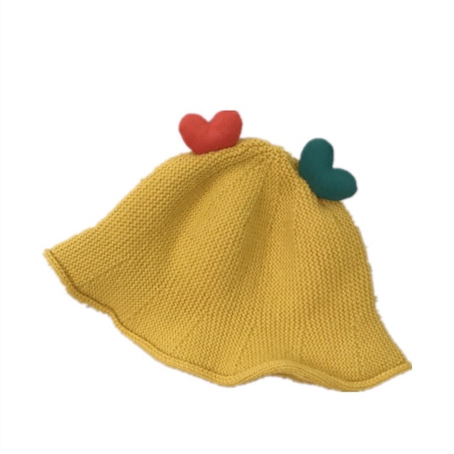 Mũ len hình trái tim cho bé trai bé gái