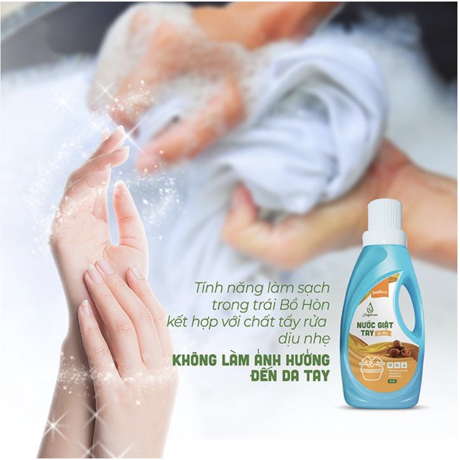 Nước giặt tay chiết xuất Bồ Hòn 1000ml JULYHOUSE