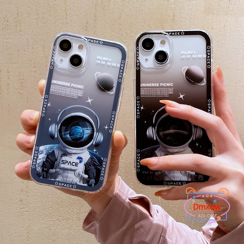 Ốp Điện Thoại Mềm Hình Phi Hành Gia Cho Samsung Galaxy M53 M33 M23 A73 A53 A33 A22 A32 A52 A52S A72 A42 M42 A12 M12 5G A23 A13 4G