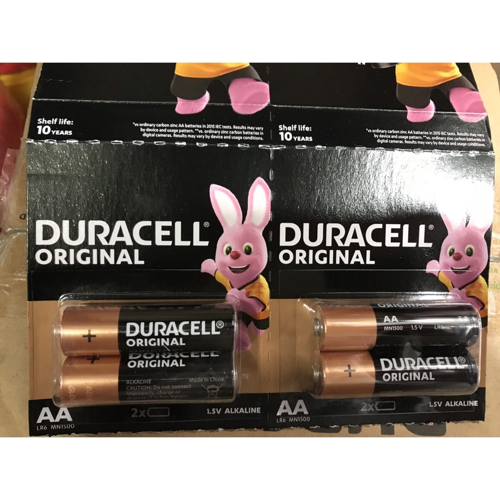 [TOPPIN] Pin AA Duracell Alkaline 1.5V Duracell MN1500 LR6 Vỉ 2 viên