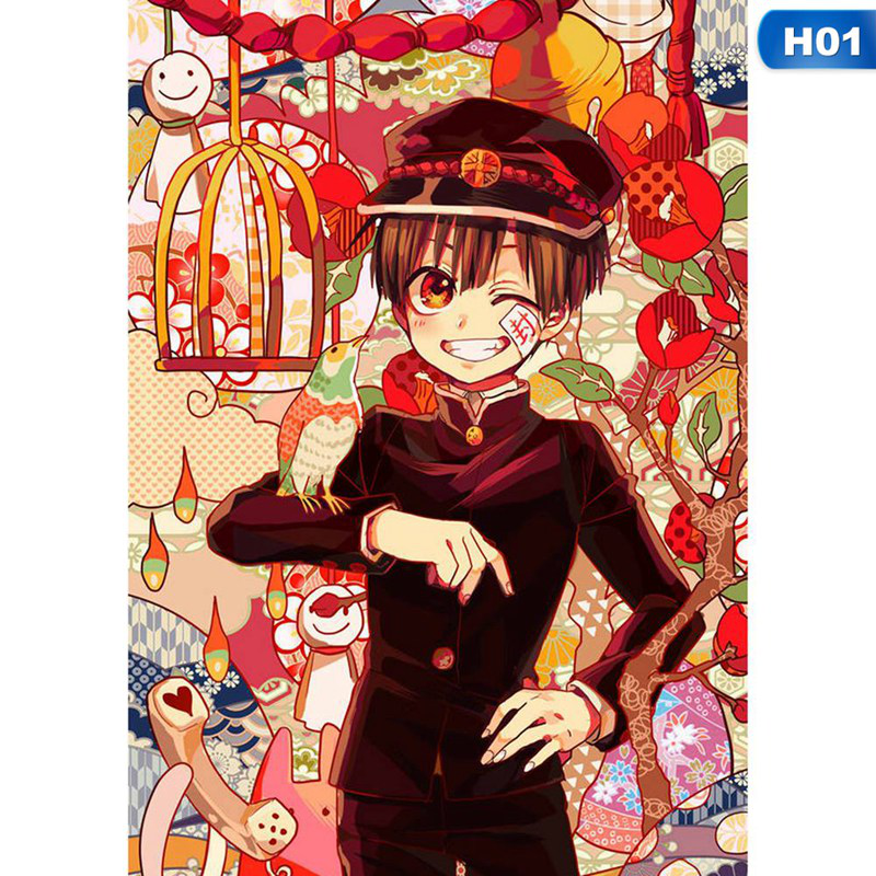 flowersqueen Poster Treo Tường Trang Trí Hình Anime Hanako-Kun