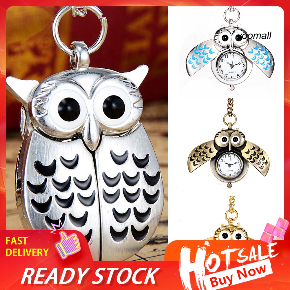 Đồng hồ họa tiết chim cú xinh xắn chất lượng cao
