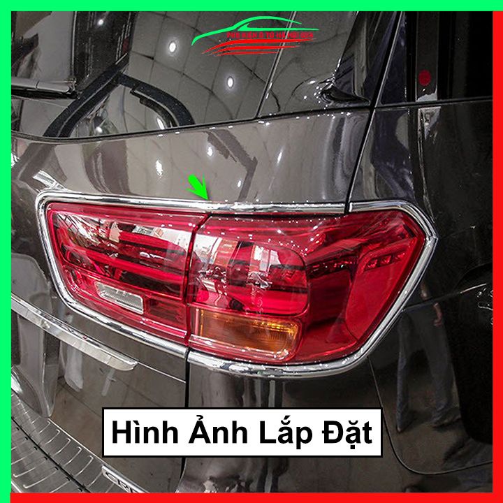 Ốp viền đèn pha hậu mạ crom Kia Sedona chống trầy trang trí bảo vệ xe
