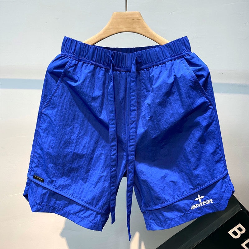 Quần Short Thể Thao Vải Lụa Lạnh Mỏng Nhanh Khô Thời Trang Mùa Hè Cho Nam