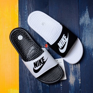 Dép Thể Thao Nike Màu Trắng Đen Thời Trang Cho Cặp Đôi