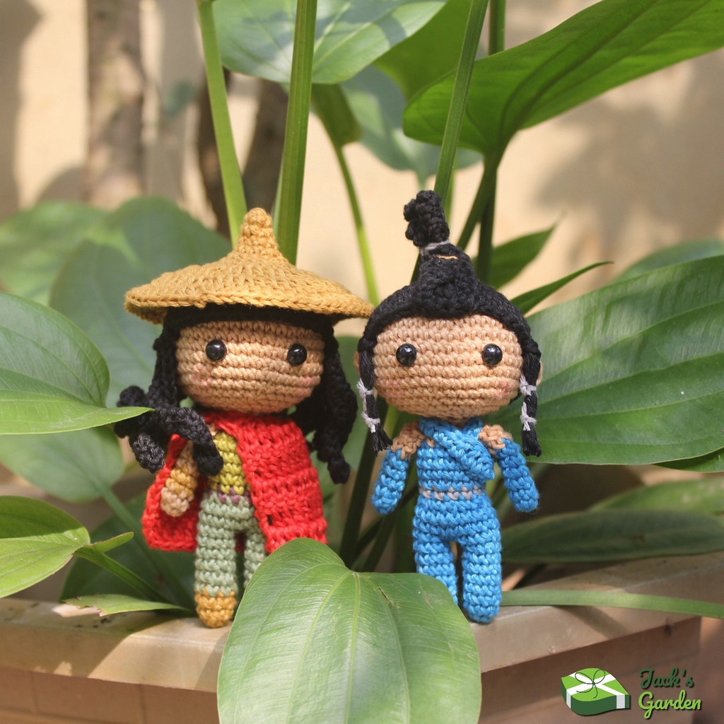 Móc khóa Công Chúa bằng len handmade