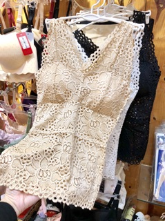 Áo bralette ren hoa dáng dài-dáng lửng