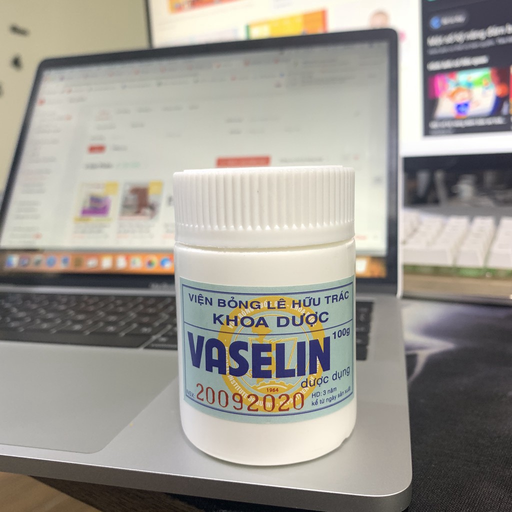 Kem Dưỡng Ẩm Vaselin Viện Bỏng Quốc Gia Hộp 100g, Sáp Chống Nẻ Làm Mềm Da An Toàn Cho Trẻ Nhỏ