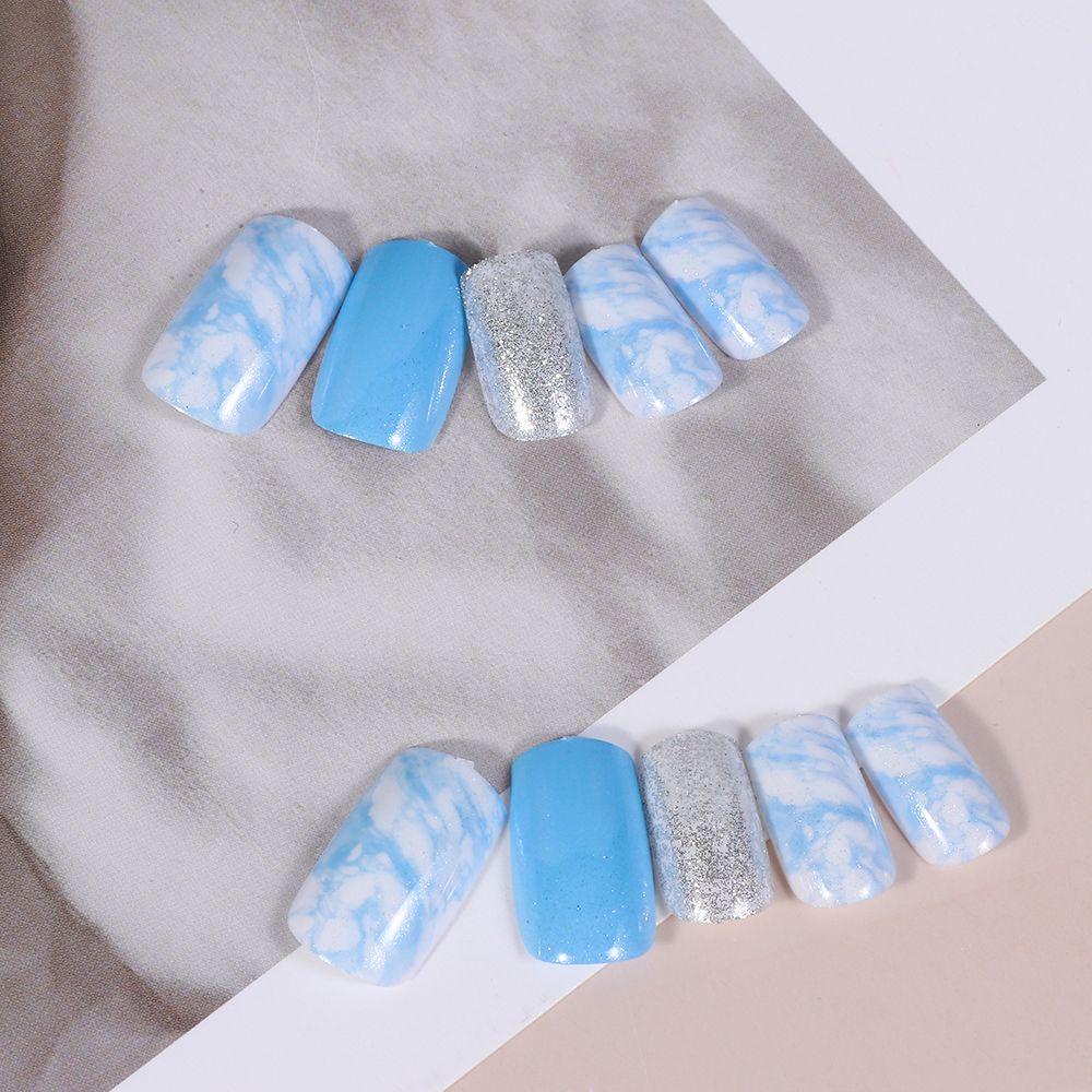 Bộ Móng Tay Giả Đầu Tròn Thời Trang Dành Cho Nữ