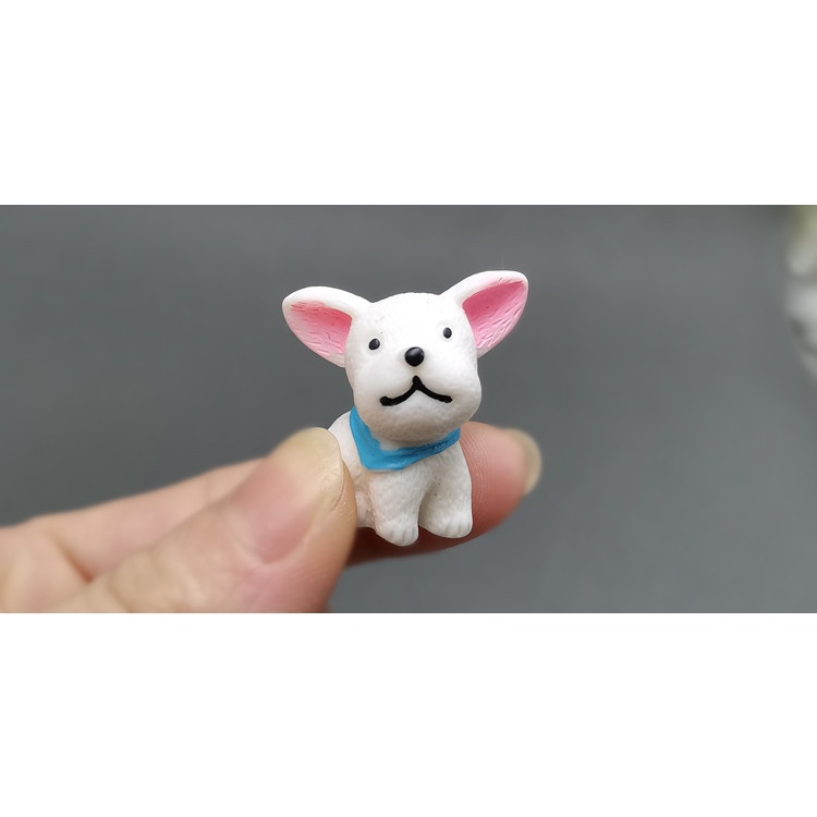 Mô Hình Chú Chó Bomei Teddy mini Bằng resin Dễ Thương