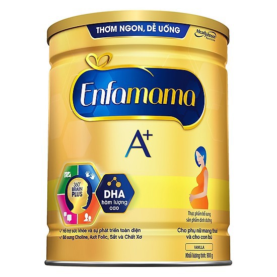 Sữa Enfamama 900g vị socola,vani