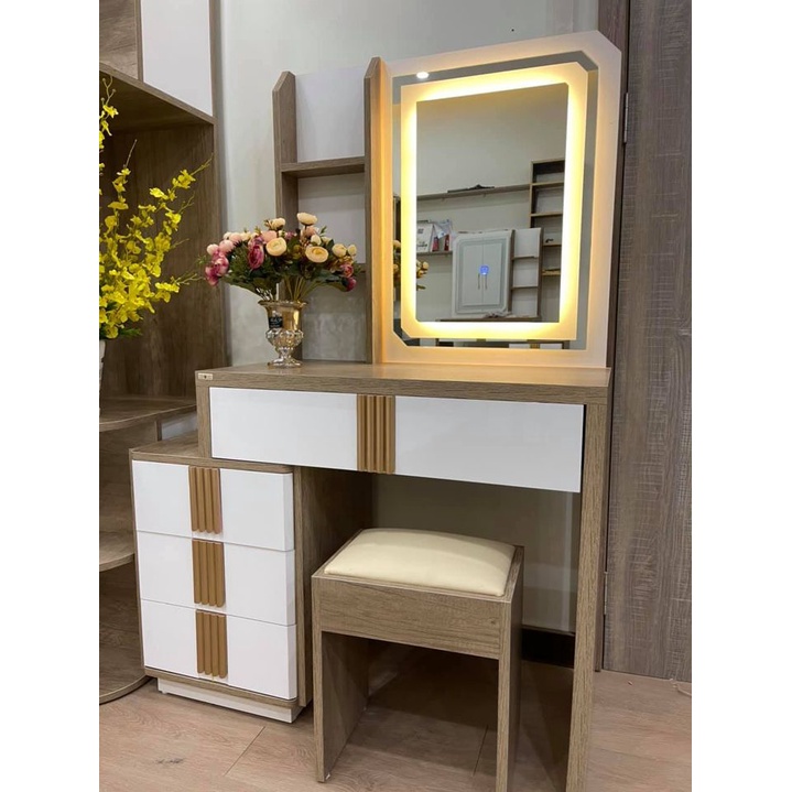 Combo giường tủ MDF cao cấp hàng sơn bóng đẹp