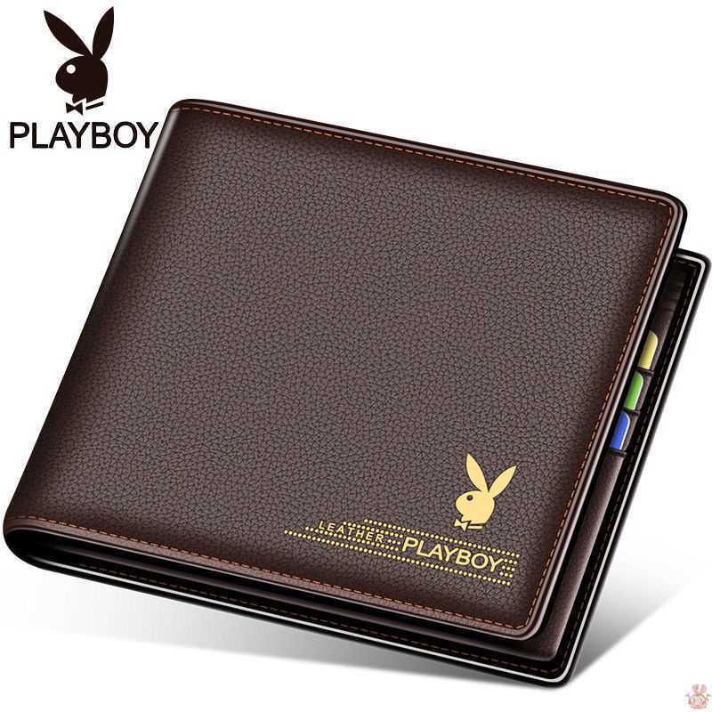 Ví Playboy Dáng Ngắn Có Kẹp Gắn Bằng Lái Xe Tiện Dụng Cho Nam Sinh