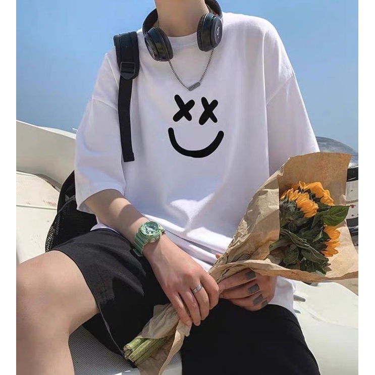 Áo thun tay lỡ form rộng nam nữ unisex oversize ×‿× N98