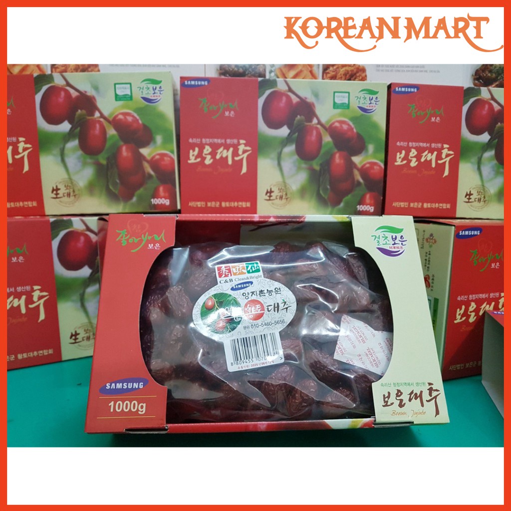 TÁO ĐỎ SẤY KHÔ HÀN QUỐC 1KG DATE 2025