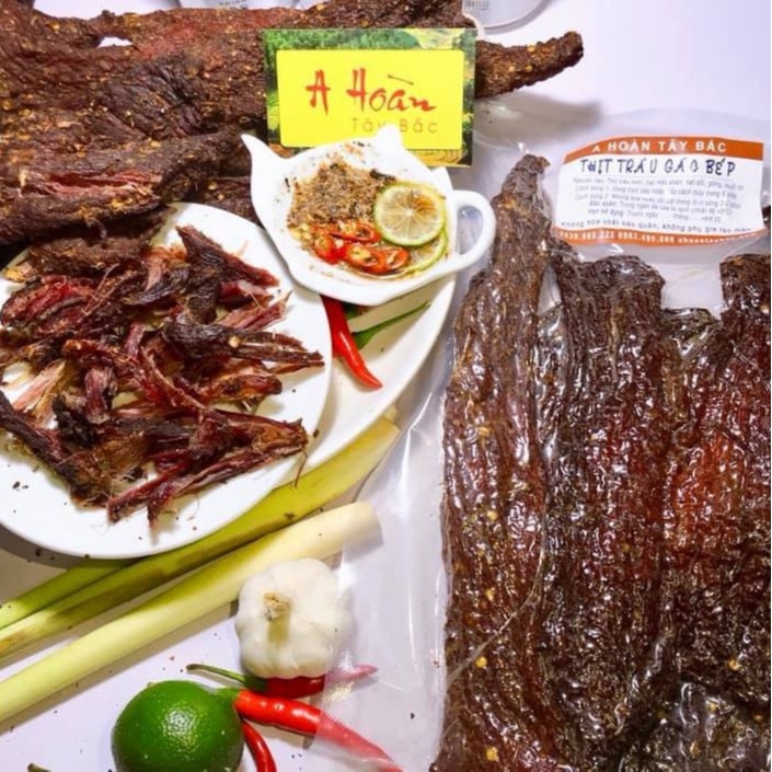 Thịt Trâu Gác Bếp HIỆU A HOÀN TÂY BẮC (FREE chẩm chéo) | BigBuy360 - bigbuy360.vn