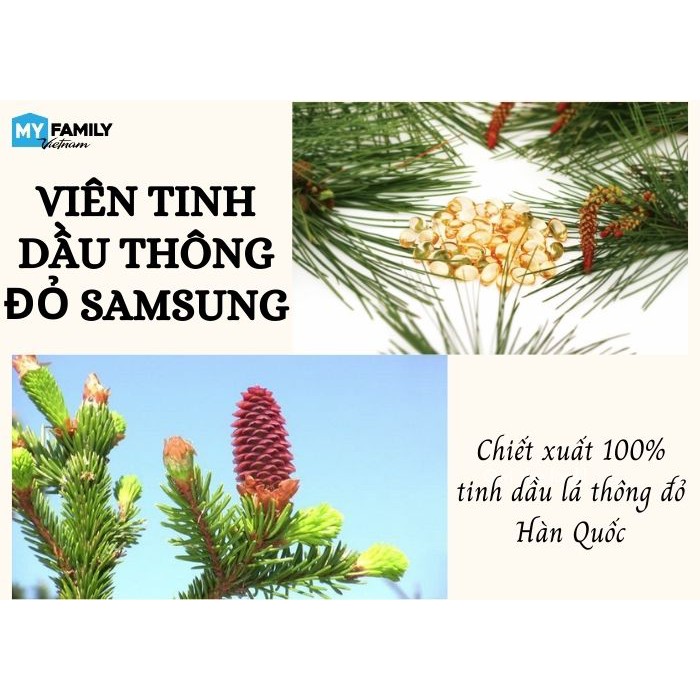 Tinh dầu thông đỏ Samsung Pine Mega Max Hàn Quốc 120 Viên