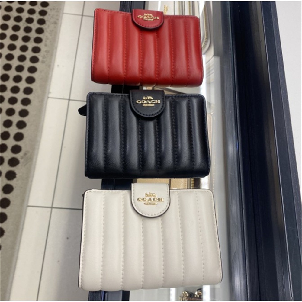 Ví Da Nữ Dáng Ngắn Có Khóa Kéo C0082 6390 C3454 C3375 C3452 C3453 3773