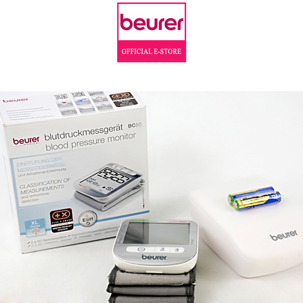 Máy đo huyết áp cổ tay Beurer BC50 | Thương Hiệu Đức - Bảo Hành 3 Năm