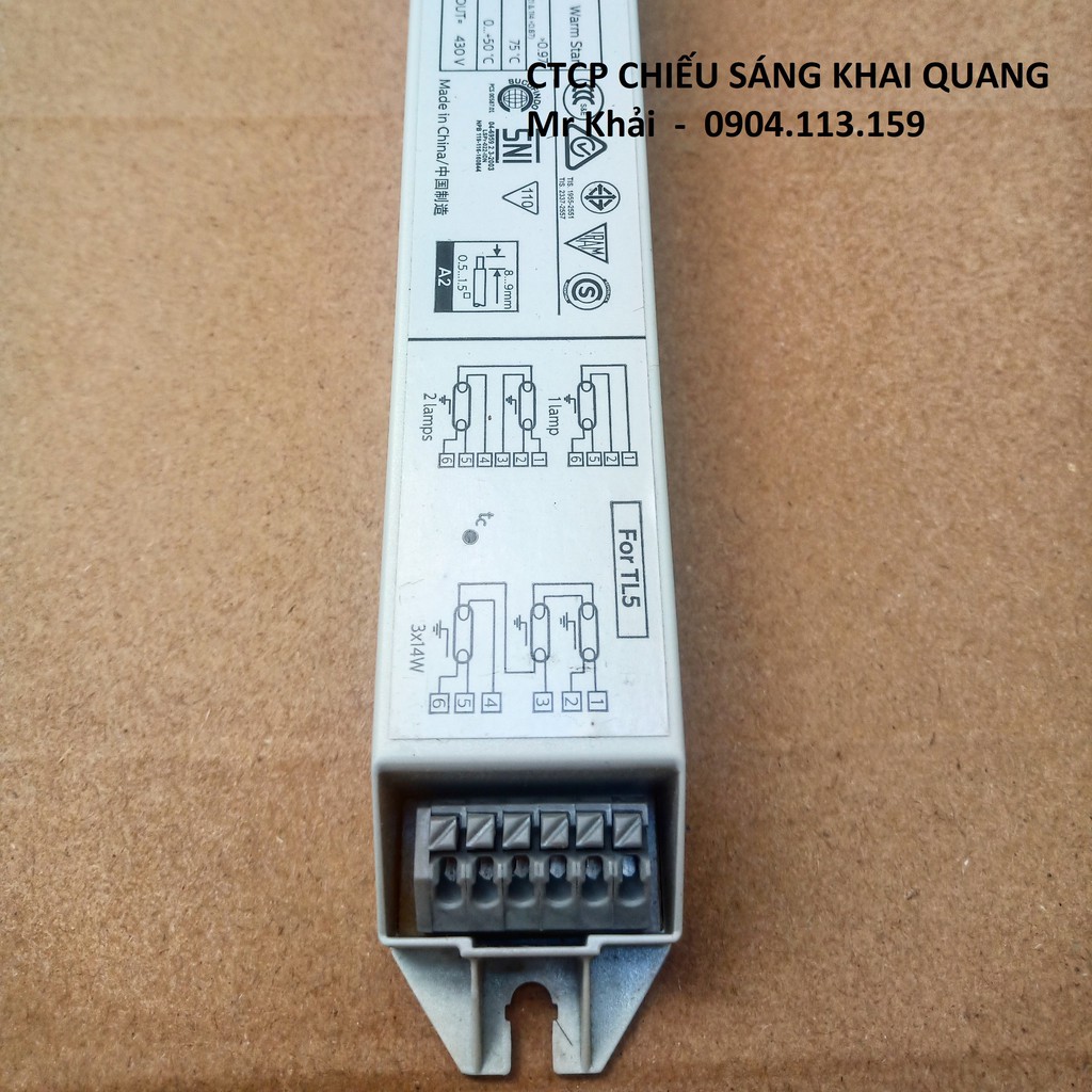 Chấn lưu cho bóng T5 28W - Philips Ballast EB-Ci 1-2 14-28W