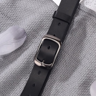 Thắt Lưng Nam Unisex Da Bò ForD Loki Accessories Màu Đen Đẹp Bản Nhỏ Nam Nữ Phong Cách Hàn Quốc Cao Cấp