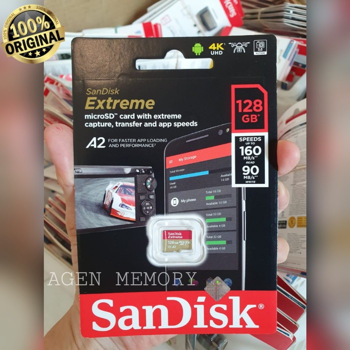 Thẻ Nhớ Sandisk 128gb 128gb Sdxc Microsd Micro Sd