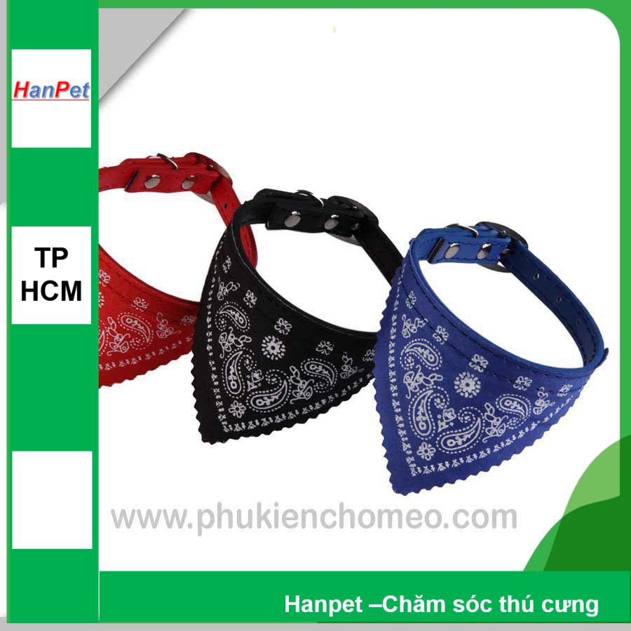 HCM-SP756 - Vòng cổ chó hình khăn (Size 1.0: vòng cổ 23~28cm) (hanpet 4711861)
