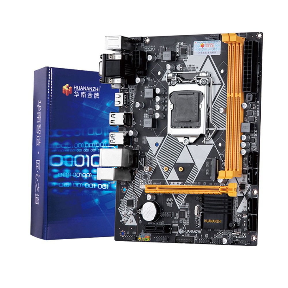 Bảng mạch chủ HUANANZHI H81 M-ATX Intel LGA 1150 I3 I5 I7 E3 DDR3 1333/1600MHz 16GB M.2 SATA3 USB3.0 VGA DVI