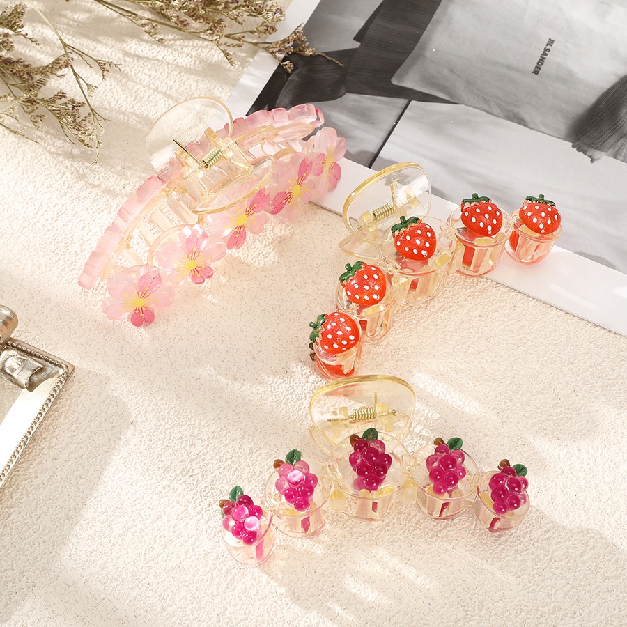 Kẹp Tóc Càng Cua 10cm Bằng Acrylic Trong Suốt Phong Cách Hàn Quốc Cho Nữ